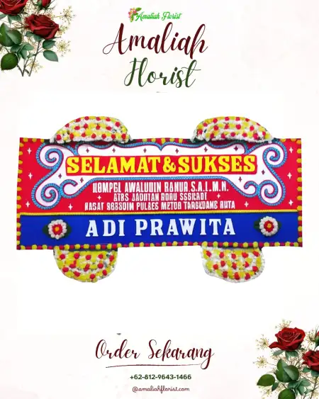 Papan Bunga Ucapan Selamat Pelemrejo